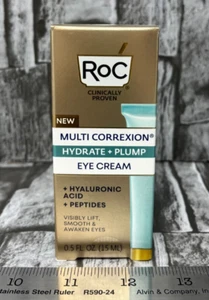 RoC Multi Correxion Hydrate + Plump Eye Cream 0.5 oz New Free Shipping - Picture 1 of 4