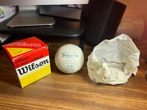 Vintage Wilson A9140 Official 12" Pre-Vulcan'd Professional Softball Kapok Core - Picture 1 of 18