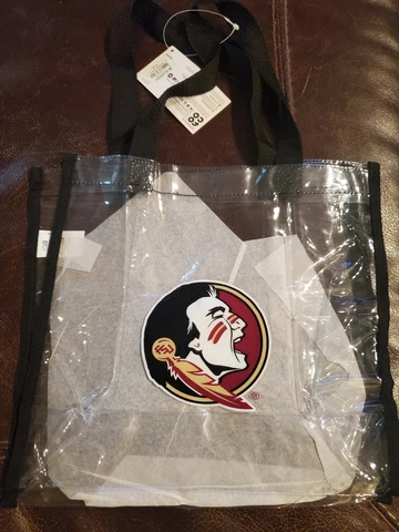 Florida State Seminoles-NCAA- Clear Stadium Approved Bag- New with Tags- By FOCO Cover