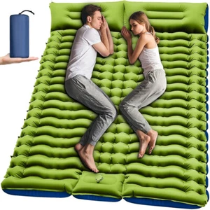 Yuzonc Double Sleeping Pad - Self Inflating 4" Extra-Thick for 2 Person with Pil - Picture 1 of 8