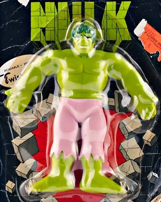 NEW 1989 Just Toys Marvel Super Hero Incredible Hulk Bendable Action Figure Rare - image 1 of 4