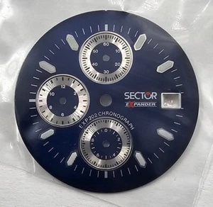 NOS Sector Expander EXP 202 chronograph esfera 5215332007 dial watch vintage - Picture 1 of 2