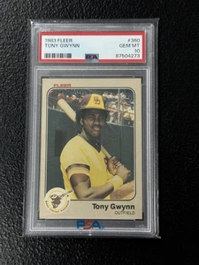 Tony Gwynn RC PSA 10 1983 Fleer #360 - Picture 1 of 2