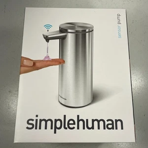 SimpleHuman Dispenser Sapone ST1066 Pompa Sensore Ricaricabile 9oz Acciaio Inox - Foto 1 di 10