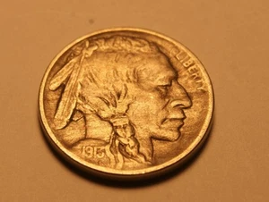 1913 D V1 Buffalo Nickel 3 - Picture 1 of 2