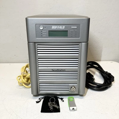 (TESTED) 2Tb Buffalo TeraStation HS-DH0.0TGL/R5 4-Bay 3.5" SATA HDD w/ KEYS - Image 1 of 4