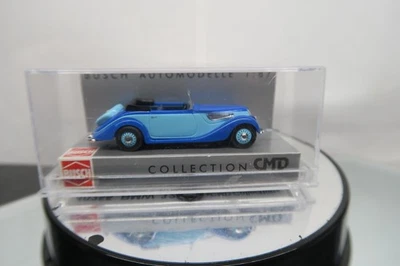 BUSCH AUTOMODELLE 1/87 HO SCALE #40255 BMW 327 CMD COLLECTION BLUE/LIGHT BLUE ! - Image 1 of 4