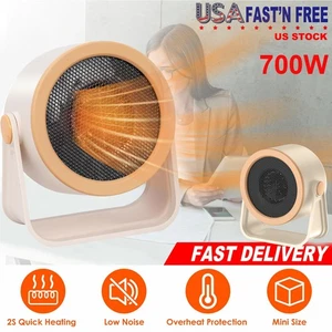 700W Portable Electric Space Heater Garage Hot Air Heating Fan for Indoor Room - Picture 1 of 14