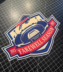 3 SIZES Buffalo Bills Highmark Stadium FAREWELL SEASON 1973-2025 DECAL - Picture 1 of 1