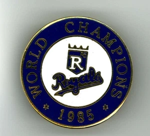 MLB baseball pin - Kansas City Royals - World Series Champions 1985 sport badge - Picture 1 of 1