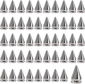 Spikes Nieten Studs 7mm Silber Ziernieten Taschen Kleidung 100 Stück - Bild 1 von 7