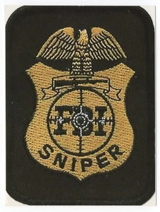 Postcard - FBI Sniper Symbol Badge Patch  - Picture 1 of 2