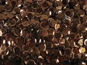 Sequins Metallic Cup 10mm Dark Brown 25g Dancing Costume Craft - Picture 1 of 1