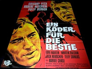 1962 Cape Fear ORIGINAL German 1sh POSTER Gregory Peck Robert Mitchum  - Bild 1 von 1