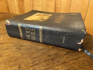 Dixie Bibles Family Pulpit KJV King James Version Illustrated Leather Masonic - Imagen 1 de 12