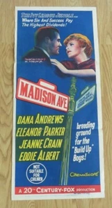MADISON AVENUE ORIGINAL 1961 DAYBILL CINEMA MOVIE FILMPLAKAT Dana Andrews 60er - Bild 1 von 8