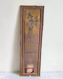 Vintage Passing Show Cigarette Advertising Tin Sign Board Old Collectible CG605 - Picture 1 of 6