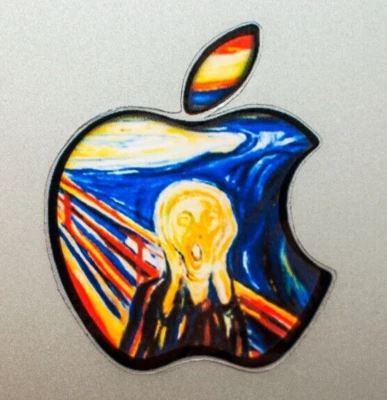 GLOWING MUNCH  THE SCREAM Apple MacBook Pro Air Sticker Mac Laptop DECAL 11-17in - Image 1 of 3