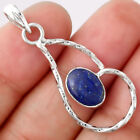 Natural Lapis - Afghanistan 925 Sterling Silver Pendant Jewelry P-1003
