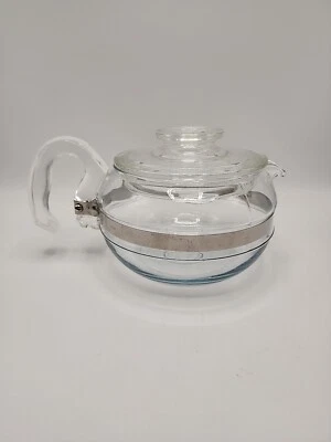 Pyrex "Flameware" 6 Cup Teapot & Lid 8336 / 8446 / 7756 - Near Mint Condition  - Image 1 of 4