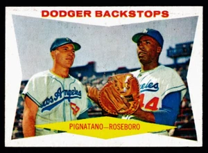 1960 Topps #292 Dodgers Backstops Excelente - Imagen 1 de 2