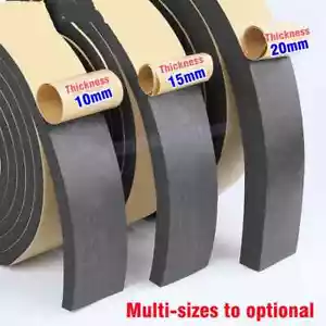 10M Rubber Sponge Seal Strip Door Window Seal Strip SelfAdhesive Soundproof Tape - Picture 1 of 11