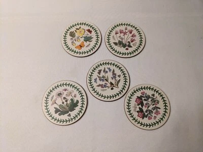 Juego de 5 posavasos florales Portmeirion Botanic Garden Susan Williams-Ellis Foto 1 de 4
