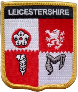 Leicestershire County Flag Embroidered Patch - LAST FEW - Picture 1 of 4