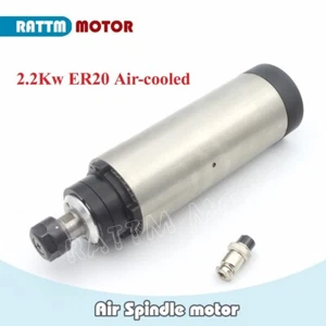 【DE】 Motor de husillo refrigerado por aire de 2,2 kw 80 mm ER20 220 V Router CNC fresado de grabado - Imagen 1 de 6