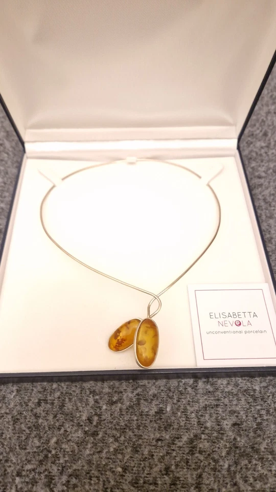 Collana donna pezzo unico artigianale Elisabetta Nevola nuova mai indossata - Immagine 1 di 4