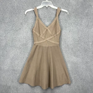 Guess Kleid Damen mittelbraun Skater Cocktail Stretch Fit Flare - Bild 1 von 16