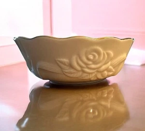 Lenox Rose Blossom Bowl 5.5" Scalloped Gold Trimmed Edge - Picture 1 of 10