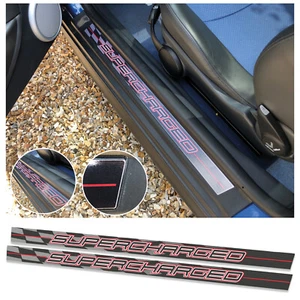Paar aufgeladene Türschwellerschutz Aufkleber Inlays Aufkleber passt Mini Cooper S R53 - Bild 1 von 5
