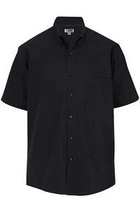 Edwards Garments 1245 Men's Lightweight & Comfortable Short Sleeve Poplin Shirt - Picture 1 of 12