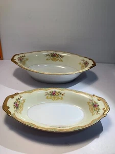 Kikusui China Made in Japan, Two Serving Bowls, Yellow Floral - Picture 1 of 18