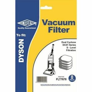 8 x Pack S Micro Filters for Dyson DC01 Vacuum Cleaners