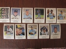 1983 Milwaukee Brewer Police Safety Cards Lot of 24 Rollie Fingers Harvey Kuenn