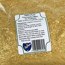FraPete Pure Carnauba Wax Flakes for Food and Cosmetics Lip & Polishes 900 Grams