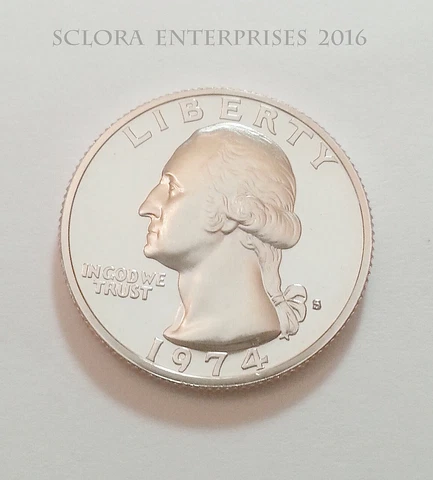 1974 S Washington *PROOF* Quarter  **FREE SHIPPING** Cover