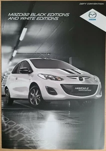 Mazda 2 Black & White 2 Page Sales Brochure Dec 14 - Picture 1 of 2