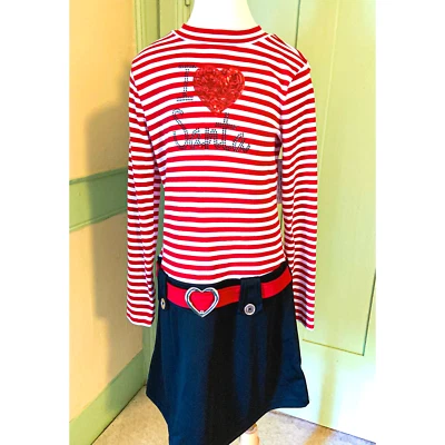 I Love Santa Girl’s Dress - Sz XL (14-16) - Pink & Violet Brand - New with Tag - Image 1 of 4