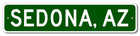 Sedona, Arizona Metal Wall Decor City Limit Sign - Aluminum