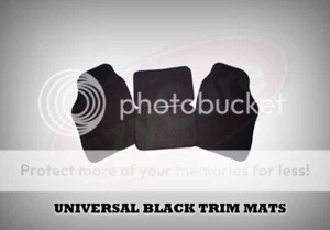 RENAULT LAGUNA 2 (2001-2007) UNIVERSAL Car FIT Floor Mats Black & BLACK - Picture 1 of 1