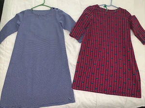 2-Vineyard Vine Kleider MÄDCHEN Gr. LARGE & X-LARGE blau/weiß gestreift rot/blau LOGO - Bild 1 von 9