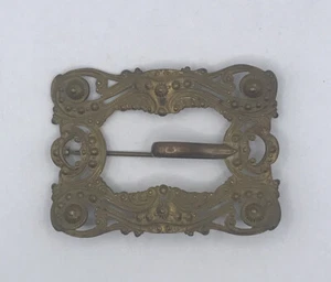 Antique Art Nouveau Brass Brooch/Sash Pin Victorian Era  - Picture 1 of 6