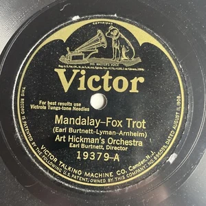 10" 78 RPM-Art Hickman-Mandalay/Vincent Rose-String Beans/Victor 19378 - Picture 1 of 4