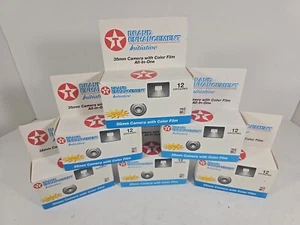 Vtg Lot Of 6 Texaco 35mm Disposable Cameras 1990s - Picture 1 of 23