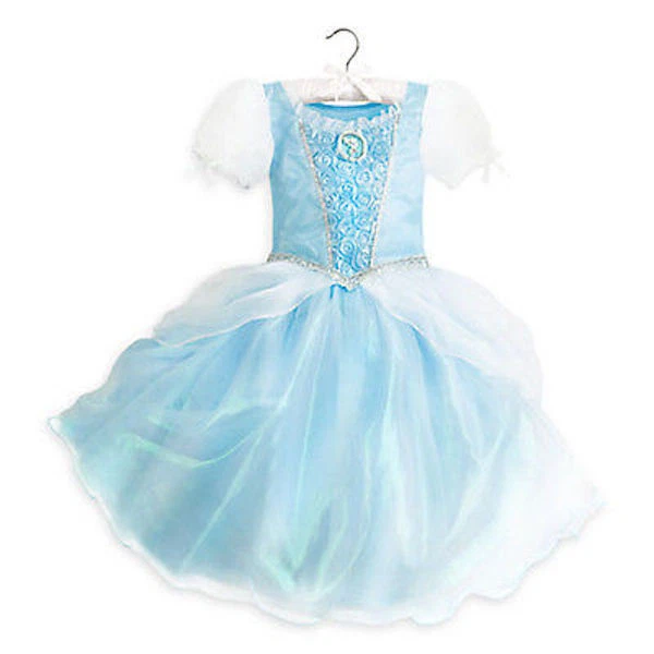 NWT Disney Store Cinderella Costume Dress Princess Gown Rose 7/8 9/10 Girls - Image 1 of 1