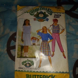 Toppa cavolo Butterick 341 bambini bambini 12-14 abiti modello da cucire vintage NON TAGLIATA - Foto 1 di 5