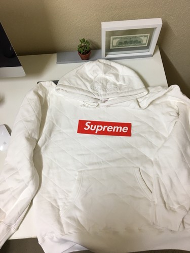 Felpa con cappuccio Supreme trapuntata FW18